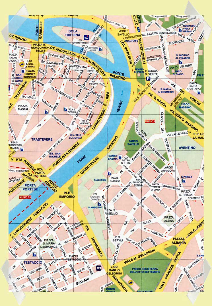 mapa roma aventino