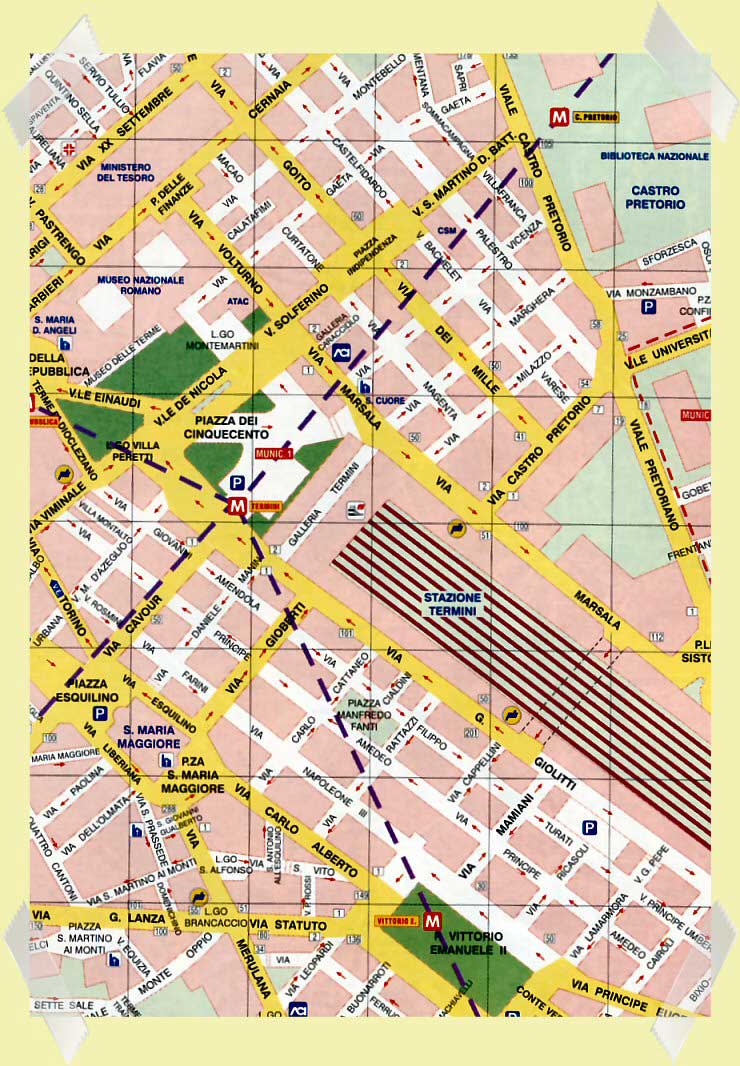 mapa roma termini