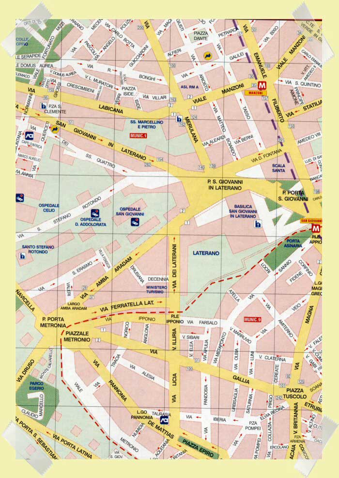 mapa roma laterano