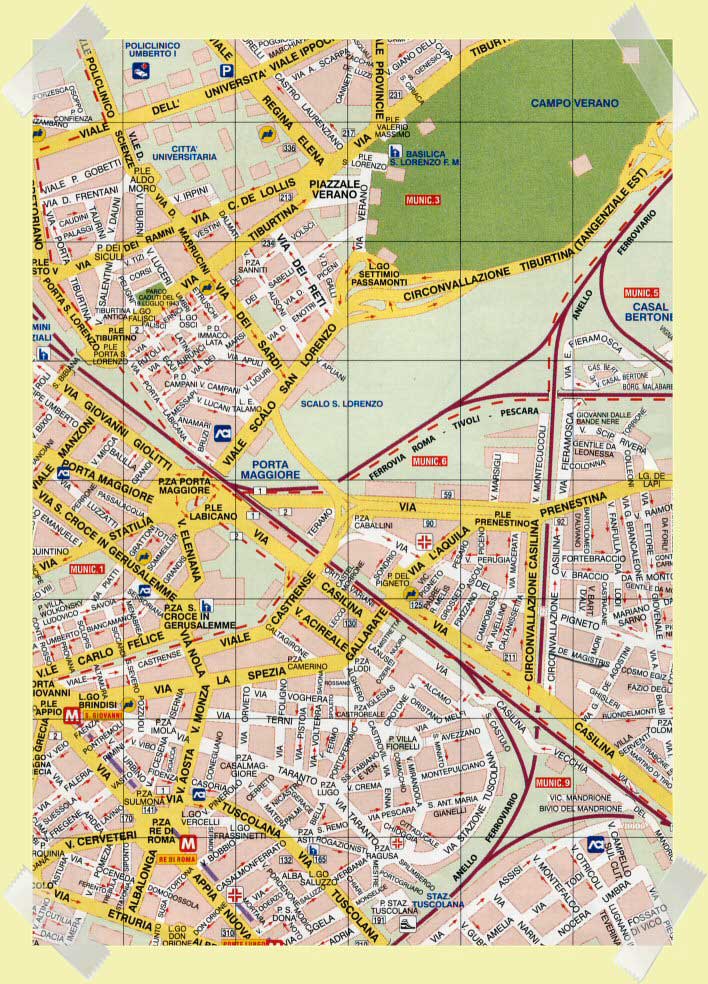 mapa roma porta maggiore