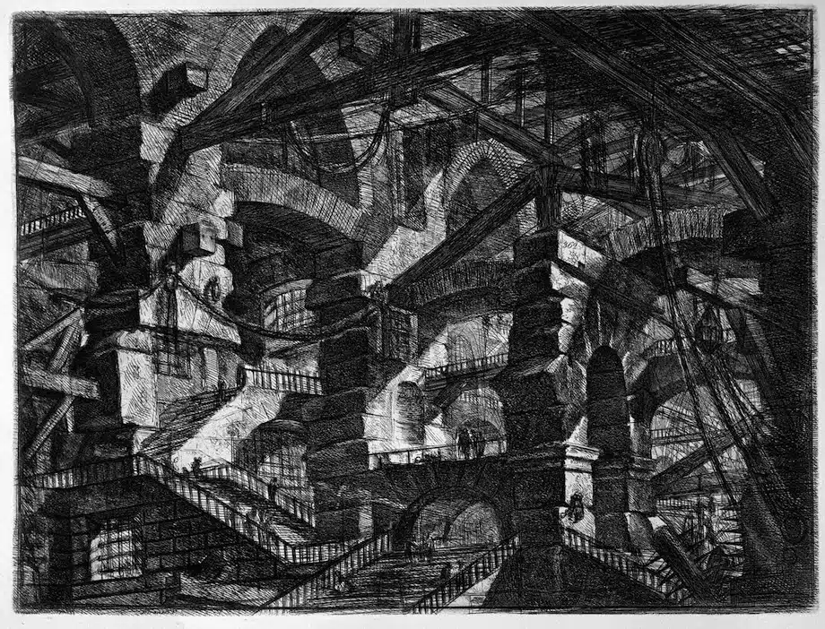 piranesi grabado carcel arquitectura fantastica