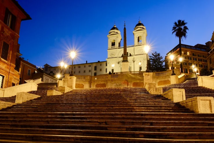 Trinitá dei Monti en Plaza de España